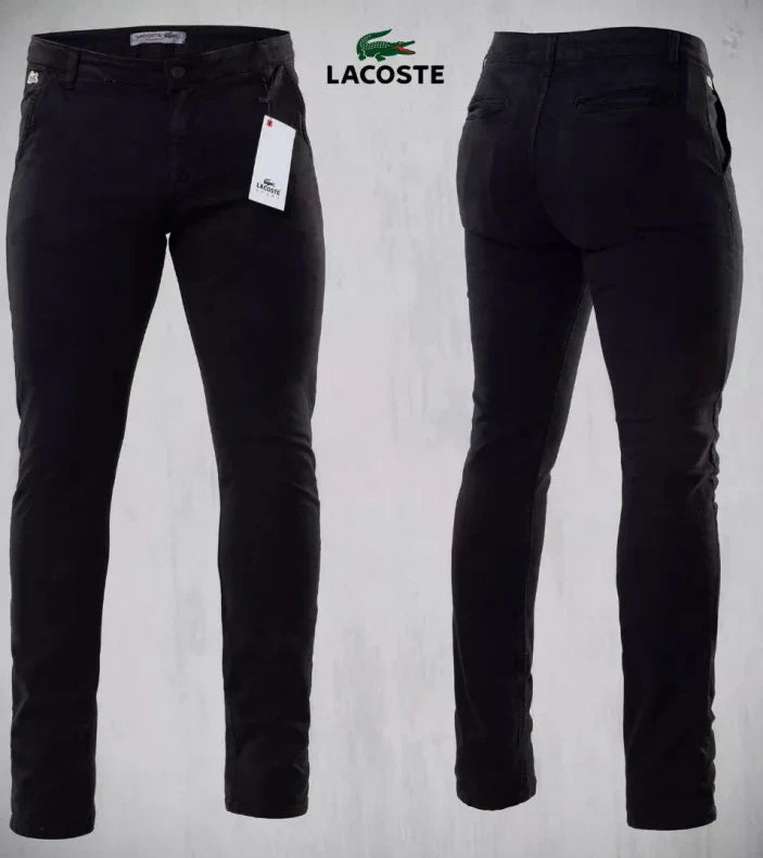 KIT 05 CALÇA + 5 CAMISAS REGULAR FIT LACOSTE 100% ALGODÃO PIMA (DE 299 POR 149)