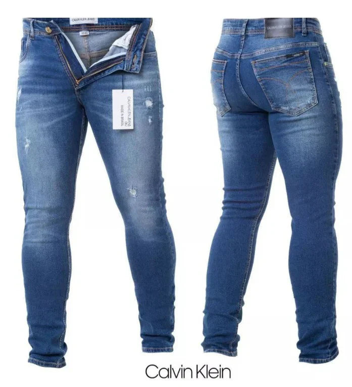 Kit 5 Camisetas Calvin Klein + 5 Calças Jeans Calvin Klein(Só Hoje)