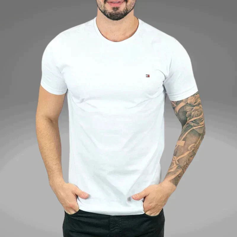 Pague 3 e Leve 5 Camisetas  Casual  basica Tommy - OFERTA ACABA HOJE